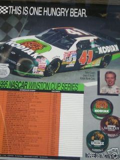   RICKY CRAVEN #41 KODIAK CHEVY MONTE CARLO POSTER 18 X 24 FROM 1995