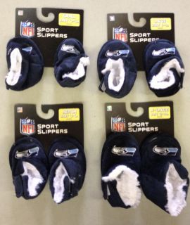 Seattle Seahawks Infant Baby Booties NEW Slippers HB Small, Medium 