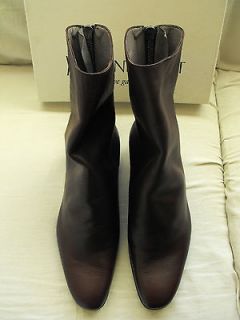 NIB $1495 YSL Yves Saint Laurent Rive Gauche Ankle Boots size EU 42 UK 