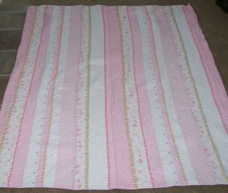 Pottery Barn Kids   Shabby Chic Pink Quilt   Twin Size
