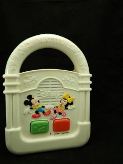 Disney vintage rare mickey minnie mouse mattel tape player works