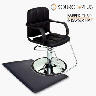   Hydraulic Barber Chair Hair Styling Beauty Salon & Anti Fatigue Mat