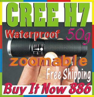Adjustable Focus CREE H7A LED Flashlight Torch AA battery Just Release 