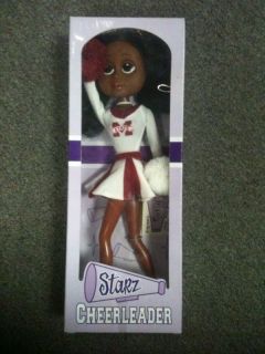   State Bulldogs Starz Cheerleader Doll Brand New African American