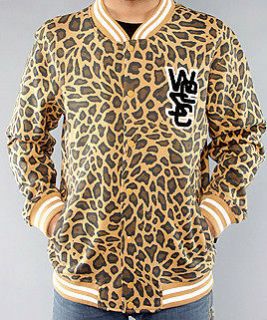 LEOPARD CHEETAH WESC VARSITY JACKET DESIGNED IN SWEDEN (PINK DOLPHIN 