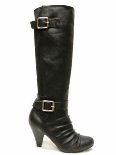 NIB JESSICA SIMPSON CHEN SEXY BUCKLE ACCENTED KNEE HIGH BOOTS 6M