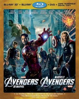The Avengers Blu ray DVD, 2012, 4 Disc Set, Canadian French 3D