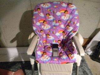 CHICCO POLLY High Chair Cover/ Purple Dora And Boots