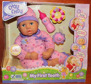 Zapf My First Tooth Chou Chou Baby Doll with 2 Clothing Sets   NIB