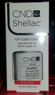 STUDIO WHITE Shellac CND .25 oz BNIB *Authentic* Gel UV Soak Off LED 