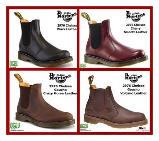 Dr Doc Martens Airwair Womens 2976 Chelsea Dealer Leather Boots Slip 