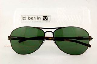 Brand New ic berlin Sunglasses Model ruckblick Color gunmetal/green 