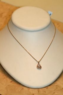 Chopard 18kt Rose Gold Happy Diamond Heart Necklace With Floating 