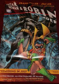 Frank Miller Jim Lee Batman Robin All Star Boy Wonder Poster Promo 