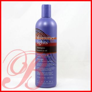 CLAIROL SHIMMER LIGHTS Shampoo brunette & red 16 FL. OZ