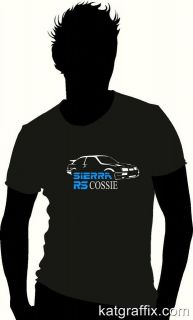 CUSTOM CLASSIC CAR T SHIRT (sml to 5xl)   FORD SIERRA RS COSWORTH 