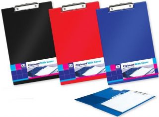 Fold over A4 Foolscap Clipboard Folder with Cover. Choice of Colour 