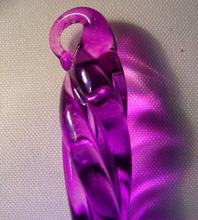 PURPLE Glass Icicles  Lot of 12 Christmas Ornaments / Decorations