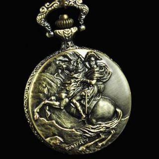   World Of War Craft Ride Horse Mens Quartz Pocket Watch Clock Chain