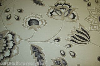 Amira by Harlequin Beige & Black Designer Curtain Upholstery Fabric 2 