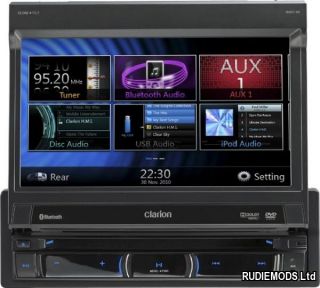 Clarion NZ501E 7 Flip Out Touchscreen Navigation CD DVD Bluetooth USB 