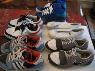 LOT OF 5 PAIRS OF MENS SHOES ADDIDAS, POLO, NIKE & REEBOK   PREOWNED