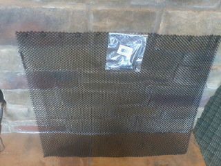 SET 23 TALL HANGING HEAVY FIREPLACE SPARK SCREENS WITH PULLS. FREE 