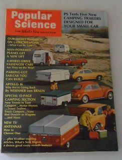 March 1972 POPULAR SCIENCE Camping Trailers plus JOHNSON Motor 
