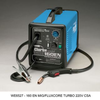 Clarke 160EN mig/fluxcore 220V welder WE6527 new