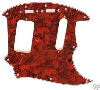 Red tortoise Cobain style pickguad fits Fender JagStang