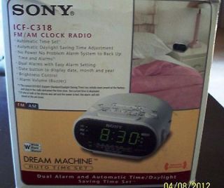 Sony ICF C318 FM/AM Alarm Clock Radio Dream machine