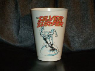 The SILVER SURFER   1975 (7 11) Wide SLURPEE Cup   (Fantastic Four 