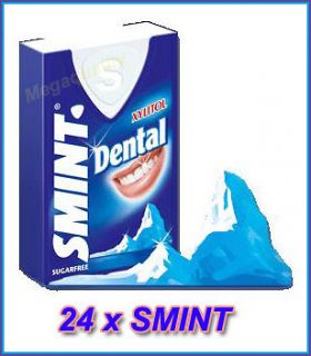 24 X SMINT WITH XYLITOL DENTAL MINT FLAVOUR SUGAR FREE