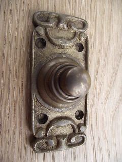 Vintage Style Brass Door Bell Push, press old knob knocker hinge 