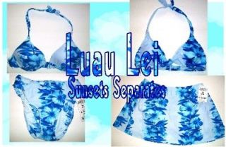 Sunsets Luau Lei Bikini Swimsuit Separates NWT $40+