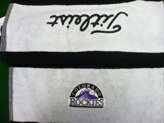 Titleist Colorado Rockies Custom MLB Golf Titleist Players Towel Team 