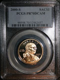   thru 2011 S PR70DCAM Native American Sacagawea Gold Dollar Coin Set