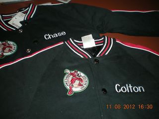 Personalized Colton or Chase Disney Power Rangers black jacket Med   8