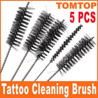 PCS Tattoo Cleaning Brush Kit Set Tip Tube Machine Grip Airbrush 