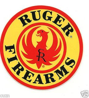Ruger Firearms Yellow with red eagle decal 3.75 inch, factory original 