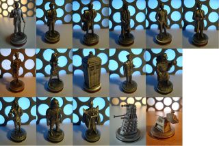   WHO DANBURY MINT PEWTER CHESS PIECES FIGURES LOT COLLECTION RARE
