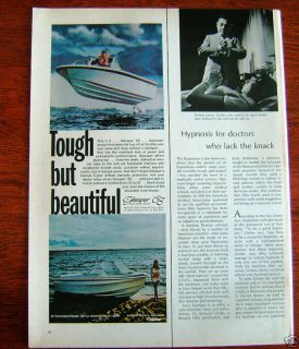 1968 Glasspar Boats Ad   Flying V & Commodore Charger