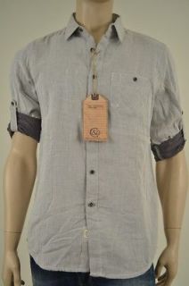 Cohesive & Co. Mens Button Down Shirt Foothill Illinois in Light Grey 
