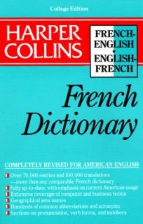 HarperCollins French Dictionary College Edition by Harpercollins 