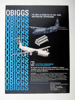Clifton Precision OBIGGS On Board Inert Gas Generating System 1983 