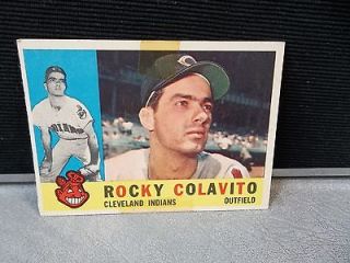 1960 TOPPS Rocky Colavito #400 Cleveland Indians childhood collection