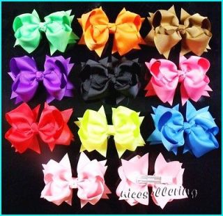   pcs Baby Infant Girl Costume Boutique Hair Bows Clips Xmas H1 ddedd 4