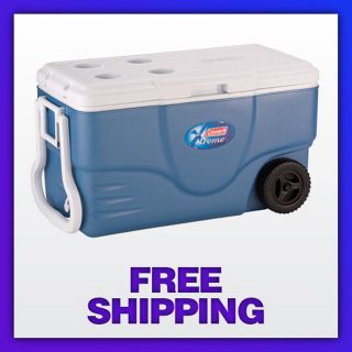 NEW Coleman 62 Quart Xtreme Wheeled Cooler with Durable Plastic 