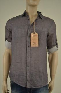 Cohesive & Co. Mens Button Down Shirt Foothill Illinois in Dark Grey 