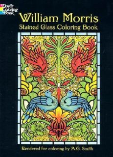 William Morris Stained Glass Coloring Book by William Morris (2000 